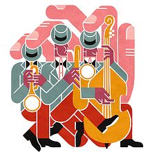 Jazz!. Projekt z dziedziny Design, Trad, c, jna ilustracja i  Reklama użytkownika Carlos Arrojo - 31.05.2013