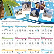 Calendario Oropesa del Mar 2016. Un proyecto de Diseño gráfico de Juliana Muir - 18.02.2015