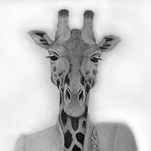 Colección Animalaria, boceto Audrey la jirafa. Un progetto di Character design e Illustrazione tradizionale di Jose Luis Oliver Campoy - 21.07.2014
