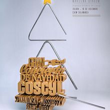 Cartel Coscyl Navidad 2014. Un proyecto de 3D, Diseño gráfico, Motion Graphics y Post-producción fotográfica		 de Rubén Barbero - 09.12.2014