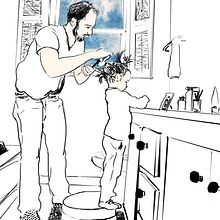 Papi, ¿cuántas coletas me caben en la cabeza?. Un proyecto de Ilustración tradicional de martamartinez - 22.06.2015