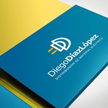 Diego Díaz López es el nombre de una empresa distribuidora de material eléctrico de media y baja tensión, iluminación, montaje de cuadros y energía solar. . Un projet de Br, ing et identité, Design  , et Design graphique de Alejandro Prieto Jaime - 09.11.2008