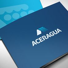 Diseño de logotipo para Aceragua, una empresa de fabricación y compraventa de equipos de depuración de aguas, calderería gruesa y todo tipo de productos metálicos estructurales.. Un projet de Br, ing et identité, Design  , et Design graphique de Alejandro Prieto Jaime - 15.01.2011