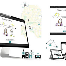 LANDING PAGE DONDEEMPRENDO (Concurso para BBVA)Nuevo proyecto. Web Design project by Esther Martínez Recuero - 05.31.2014