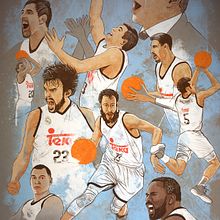 Baloncesto Real Madrid 2015. Traditional illustration, and Painting project by Fende - 06.24.2015