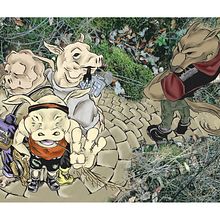 Los tres cerdos. Un proyecto de Cómic, Diseño de personajes, Fotografía e Ilustración tradicional de Marc Lopez Plaza - 27.06.2015