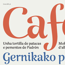 Rumba, una familia tipográfica de tres estilos, para textos y para palabras. Un proyecto de Tipografía de Laura Meseguer - 27.06.2015