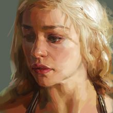 Mother of dragons timelapse. Fine Arts, Film, Video, TV, Traditional illustration, and Painting project by Adrià Llarch - 06.28.2015