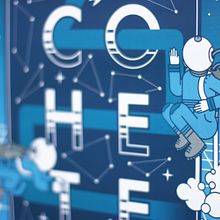 Cohete Poster. Un projet de Design graphique et Illustration traditionnelle de Javi Murillo - 28.06.2015
