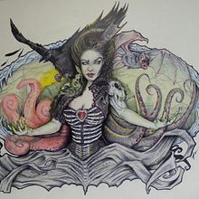 Zombie Queen. Un proyecto de Ilustración tradicional de Jose_Moratalla - 28.06.2015