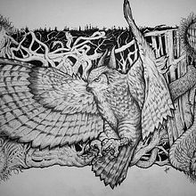 Demon Owl. Un proyecto de Ilustración tradicional de Jose_Moratalla - 29.06.2015