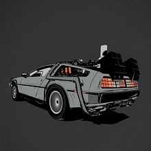 DeLorean. Traditional illustration project by Alex G. - 10.04.2014