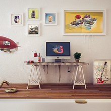 My Desk!!. 3D project by Jose Gallardo Bernal - 06.29.2015
