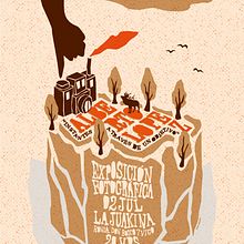 Cartel para exposición fotográfica. . Graphic Design, and Traditional illustration project by Jaime Rodríguez Carnero - 06.30.2015