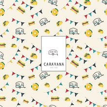Packaging restaurante street-food "Caravana". Packaging, and Traditional illustration project by javi reyes - 06.30.2015