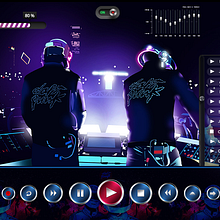 Interfaz gráfica reproductor "Daft Punk". Un proyecto de Br, ing e Identidad, Dirección de arte, Diseño gráfico, Ilustración tradicional y Publicidad de Yeison Isidro Corporán Mercedes - 01.07.2015