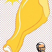 Kentuky Fried Chicken con la técnica de Tom Wesselmann. Un proyecto de Diseño, Diseño gráfico e Ilustración tradicional de Yeison Isidro Corporán Mercedes - 01.07.2015