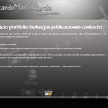 Ricardo Martín García - Fotógrafo. Un proyecto de Diseño Web de Diego Collado Ramos - 08.04.2011