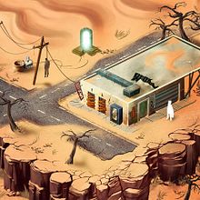 Post-apocalyptic game. Animation, Game Design, and Traditional illustration project by Jose Barrero - 07.03.2015