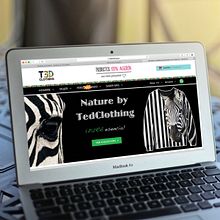 Diseño de la Web de Tedclothing. Web Design, UX / UI, and Costume Design project by Ariadna Ercilla - 06.19.2015