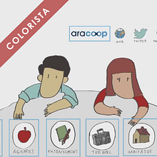 ARA i COOP | Colorista. Un progetto di Illustrazione tradizionale di Kay Sebastián CUT UP STUDIO - 05.03.2015