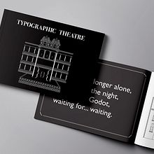 Typographic Theatre. Editorial Design, Traditional illustration, T, and pograph project by Andreea Dragomir - 07.06.2015