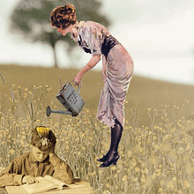 Flowering. Fine Arts, Collage, and Video project by Adriana Moya Gurumeta - 07.06.2015