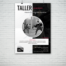 Cartel Taller del Actor Kike Inchausti. Design, and Graphic Design project by Alfredo Moya - 07.07.2015