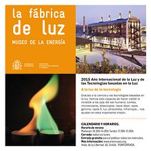 Maquetación de folleto para La Fábrica de Luz. Museo de la Energía. Editorial Design, and Graphic Design project by Carmela Sanchez Nadal - 04.08.2015