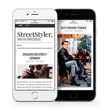 StreetStyler. Branding & blog design.. Web Design projeto de Gonzalo Cervelló Rementería - 09.07.2015