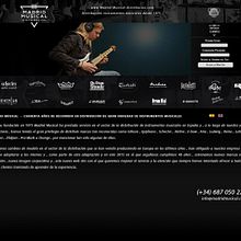 Landing Page Madrid Musical Distribuidora de Instrumentos Musicales. Un proyecto de Diseño Web de Álvaro Alcibi Baquero - 13.06.2015