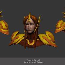 Mi Proyecto del curso Modelado de personajes en 3D. 3D project by Jesús Guach - 07.12.2015