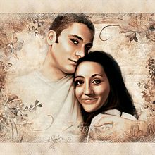 Retrato digital "Vintage". Un proyecto de Bellas Artes, Diseño gráfico e Ilustración tradicional de Elisa Isabel Delgado Cruz - 30.06.2015