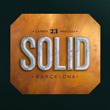 SOLID Restaurant Barcelona . Br, ing și identitate și Tipografie de Miq Ros - 07.14.2015