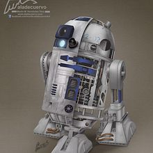 R2D2  Fanart. Comic, and Traditional illustration project by Martin Mariano Hernandez Tena - 07.15.2015