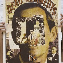 Dead Kennedys cartel de gira . Un proyecto de Collage, Diseño y Serigrafía de Münster Studio - 15.07.2015