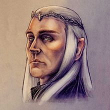 Thranduil. Design, and Traditional illustration project by Sergio Peña - 07.18.2015