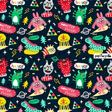 MONSTER COLLECTION. Design, Character Design, Graphic Design, and Traditional illustration project by Pepitagrilla - 07.20.2015