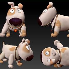 Modelado de personajes Tadeo Jones. 3D, e Design de personagens projeto de Alberto Sánchez Bermejo - 21.01.2013