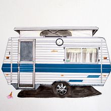 trailers. Traditional illustration project by Alejandra De la Torre - 07.22.2015