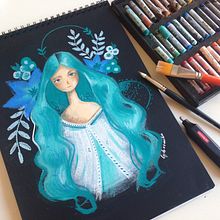 Ilustración al pastel. Fine Arts, and Traditional illustration project by Lydia Sánchez Marco - 07.22.2015