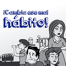 ¡Cambia ese mal Hábito!. Projekt z dziedziny Komiks, Projektowanie graficzne, Trad, c i jna ilustracja użytkownika Edwin Chávez Romero - 22.07.2015