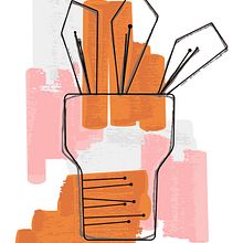 Abstract Plant. Design, and Traditional illustration project by Rocío Albertos Casas - 07.23.2015