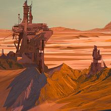 Environment. Fine Arts, Traditional illustration, L, and scape Architecture project by Adrián Rodríguez - 07.25.2015