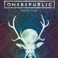 One Republic - Poster . Projekt z dziedziny Design, Tradycyjna ilustracja i Projektowanie graficzne użytkownika Marcos Martínez - 25.07.2015