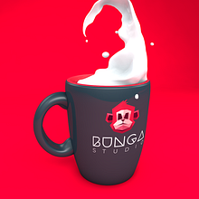 Tazas BungaStudio. Un progetto di 3D, Br, ing, Br, identit, Direzione artistica, Design e Graphic design di Jose Gallardo Bernal - 26.07.2015