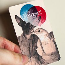 ::: Estudio Pardiez! ::: Tarjeta visita, barniz uvi. // Business card, uv varnishing.. Un projet de Br, ing et identité , et Design graphique de Sara pdf - 31.08.2010