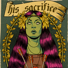 His sacrifice , Our redemption. Traditional illustration project by camilo182 - 07.27.2015