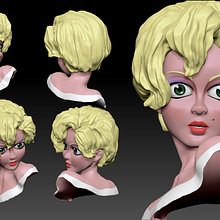 Mi Proyecto del curso Modelado de personajes en 3D. 3D, and Traditional illustration project by rodolfo hoyos - 07.27.2015