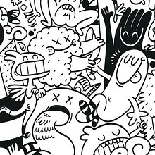 MURAL B&N. Un proyecto de Ilustración tradicional de Jose Carcavilla - 19.09.2015